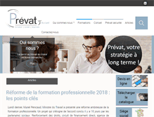 Tablet Screenshot of prevat.fr
